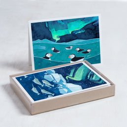 Northern Lights Animal Card Set II