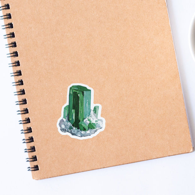 Emerald Sticker Green Crystal May Birthstone Sticker