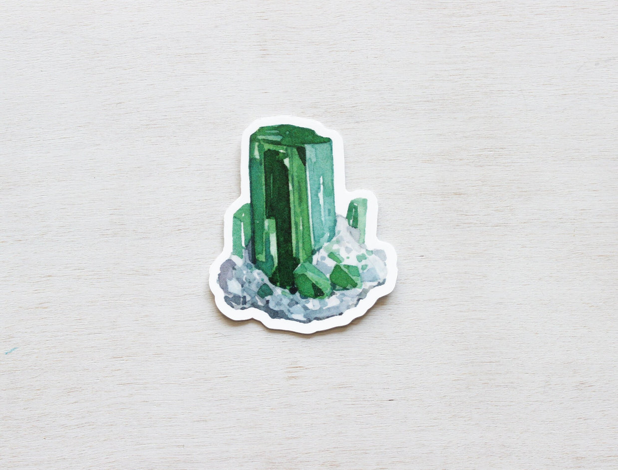 Emerald Sticker Green Crystal May Birthstone Sticker