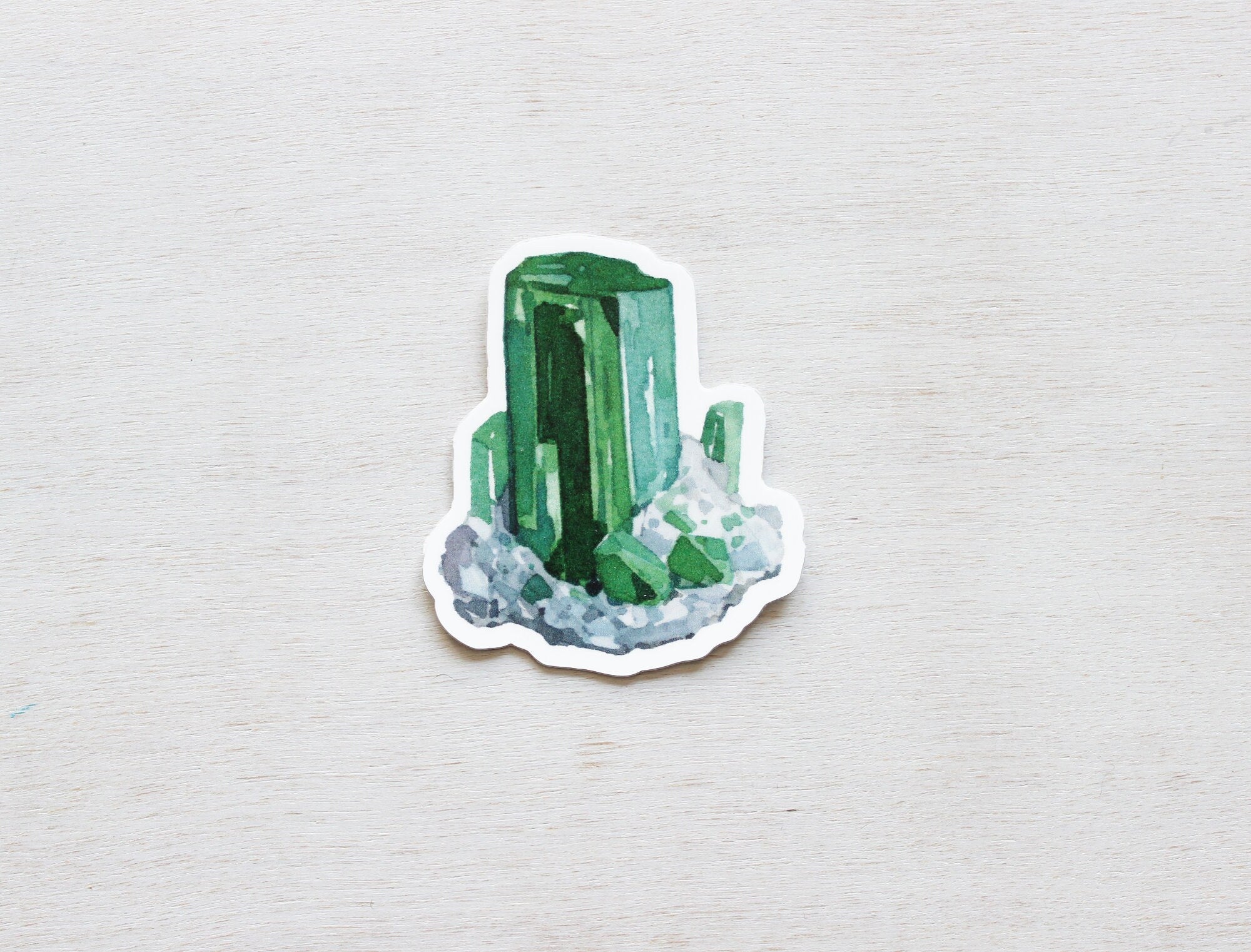 Emerald Sticker Green Crystal May Birthstone Sticker