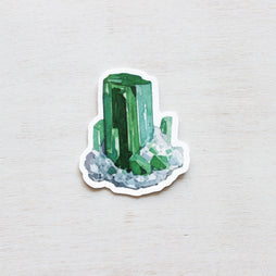 Emerald Sticker Green Crystal May Birthstone Sticker