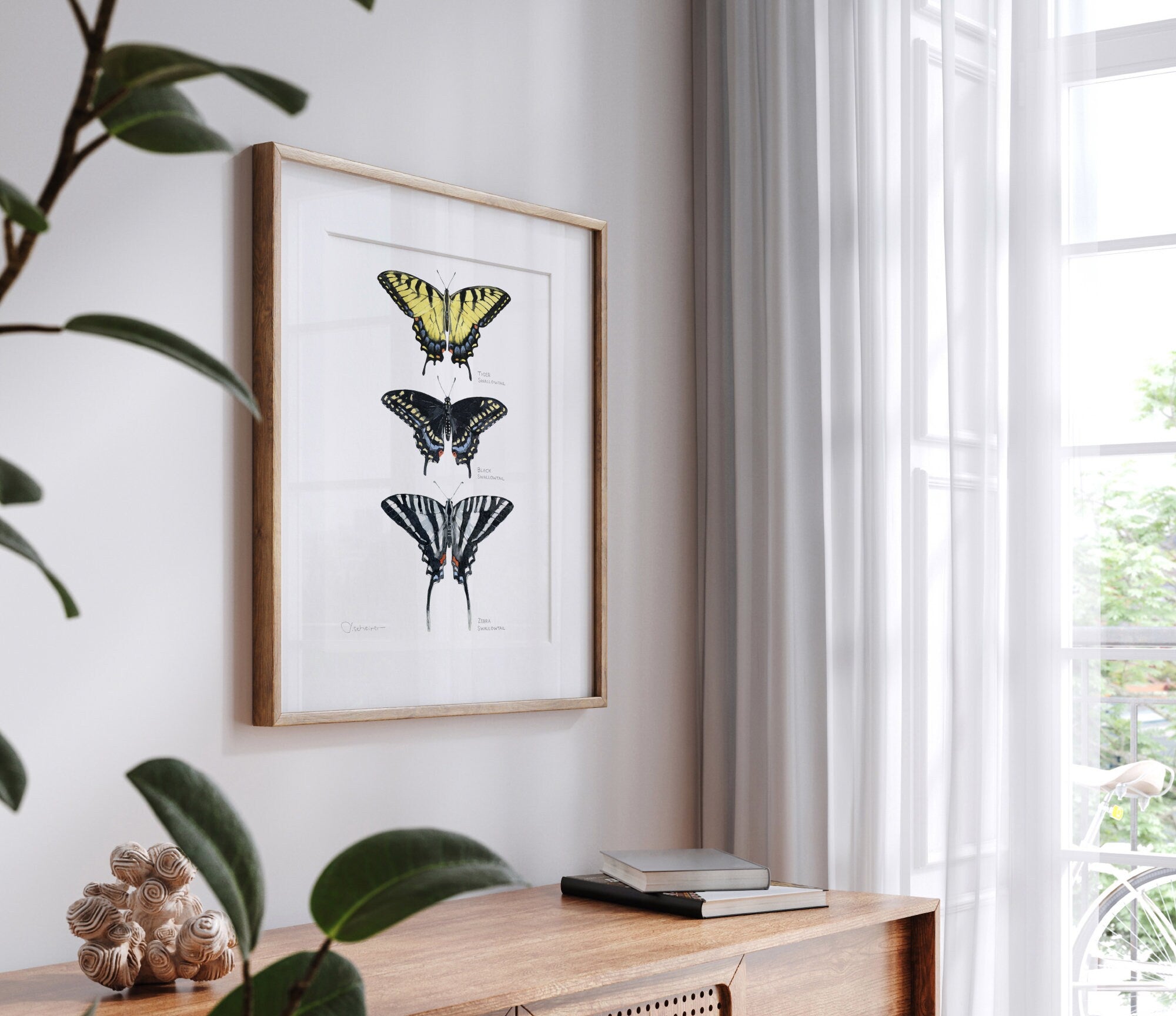 Swallowtail Butterflies Art Print