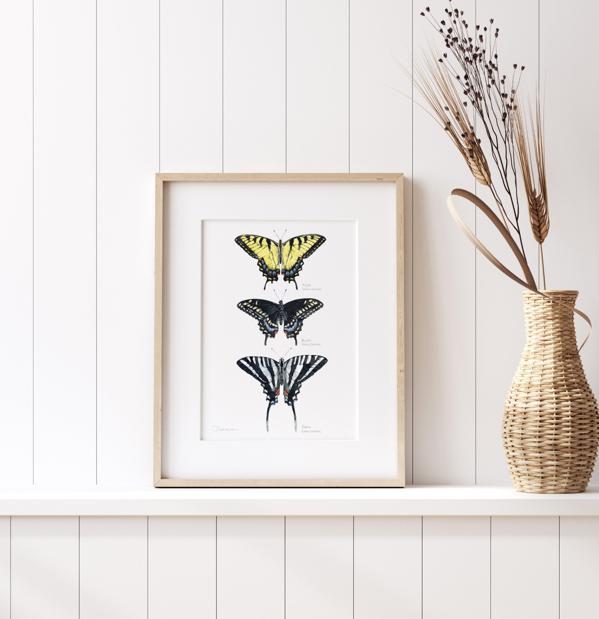 Swallowtail Butterflies Art Print