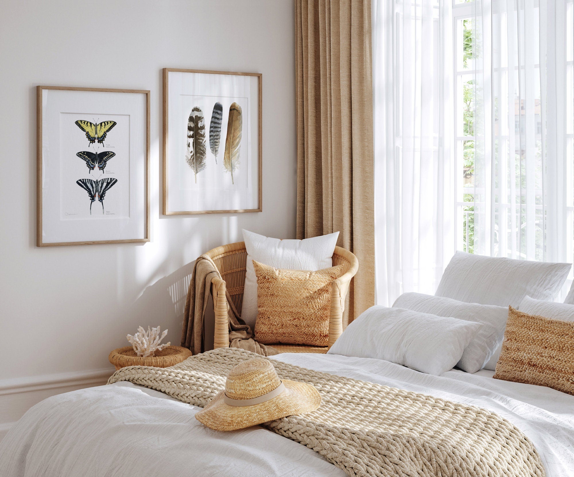 Swallowtail Butterflies Art Print