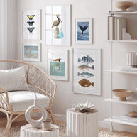 Whale Tail Ocean Print