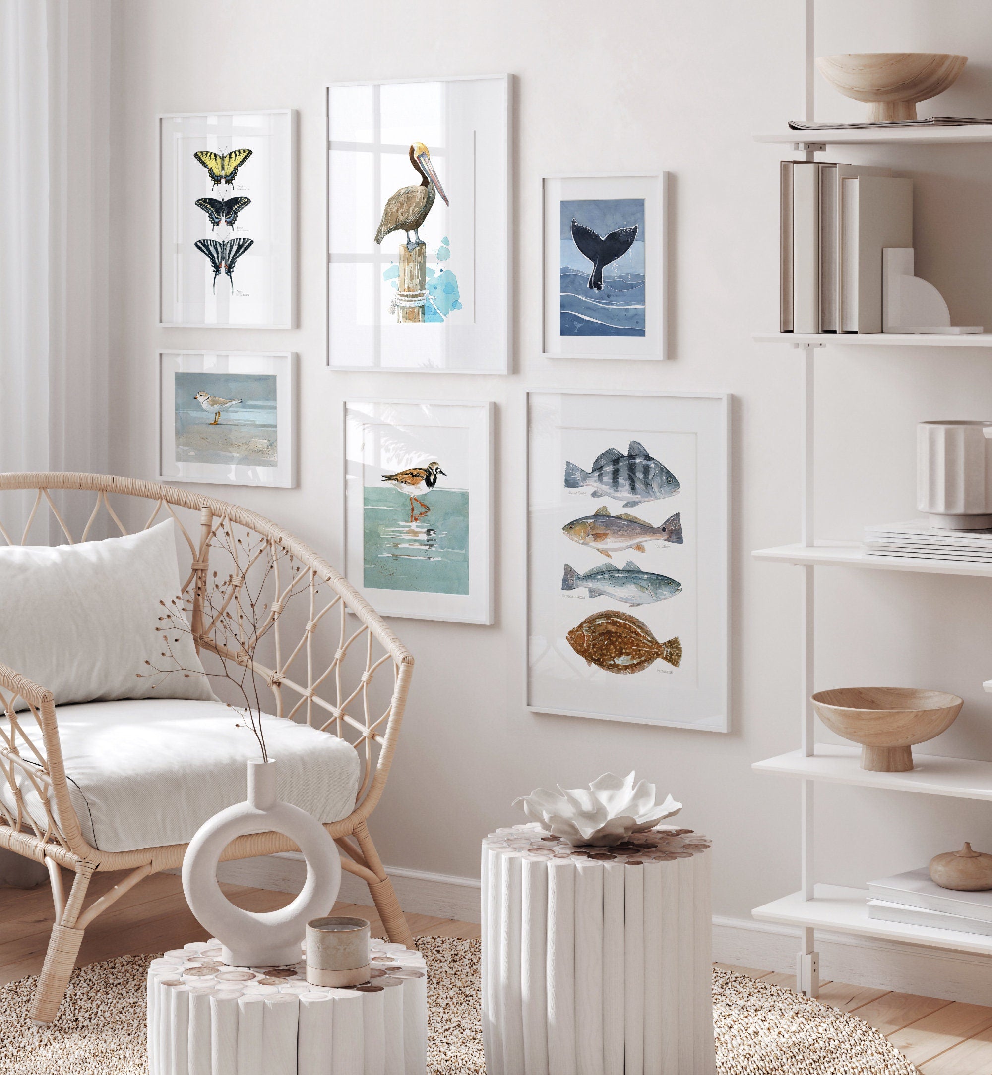 Inshore Saltwater Fish Teir Print