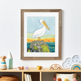 White Pelican Print
