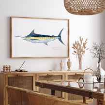 Blue Marlin Print