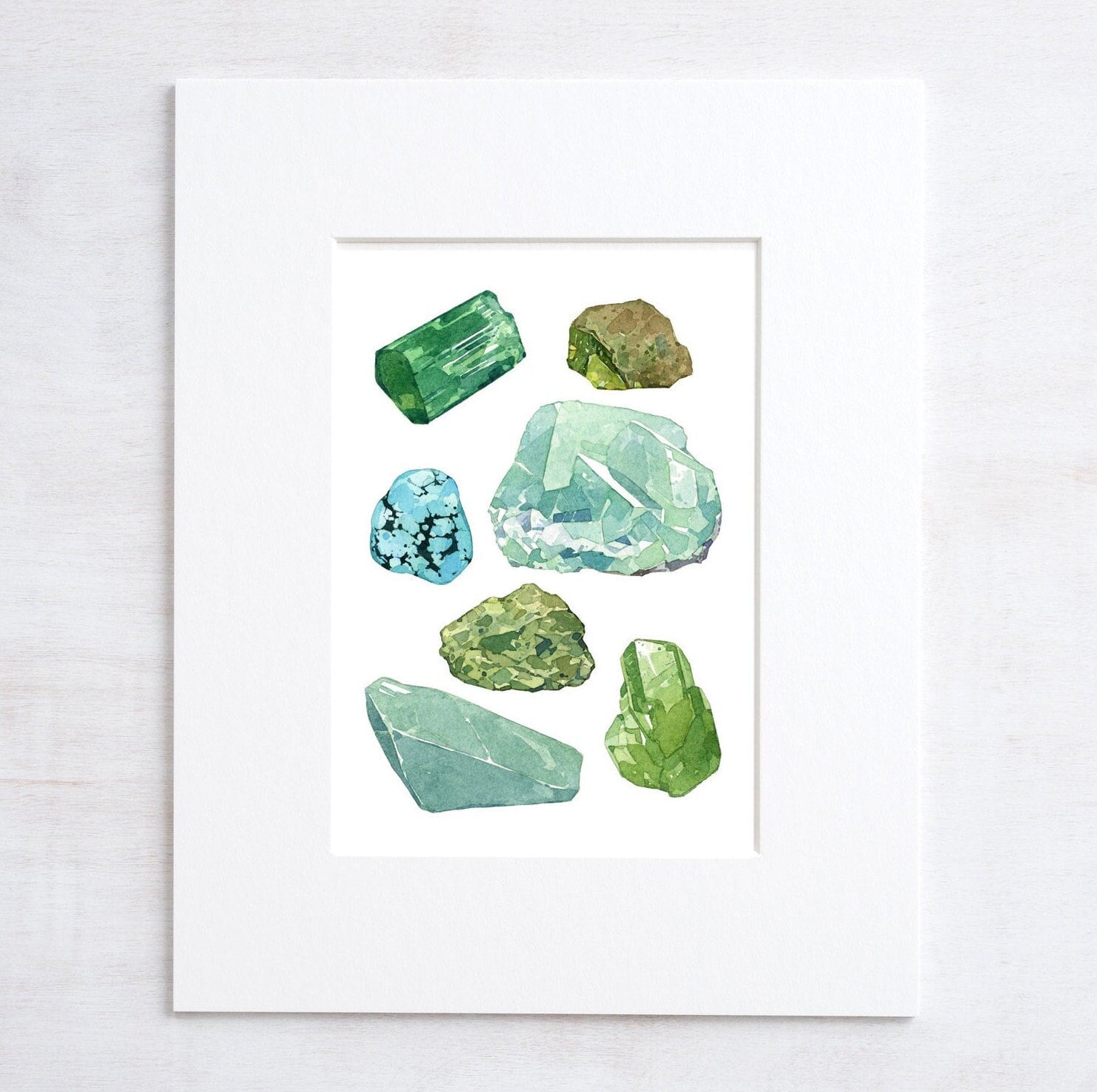 Green Minerals Chart