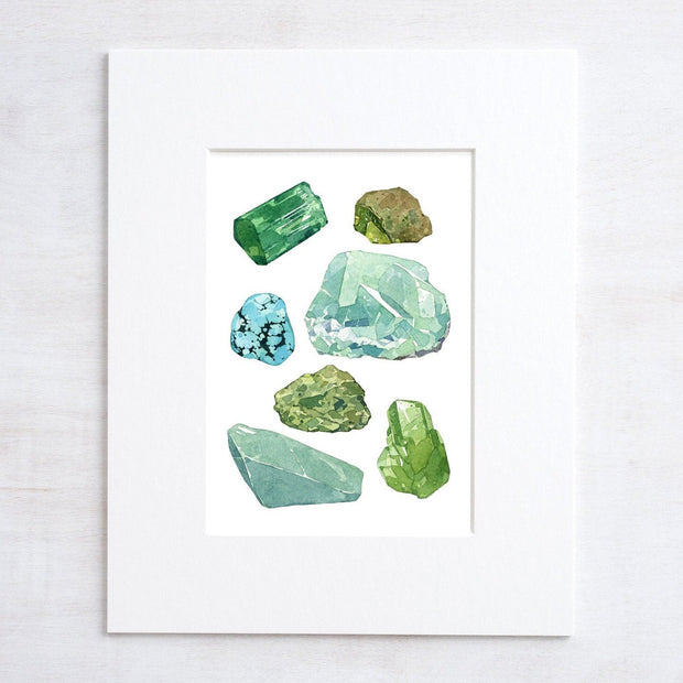 Green Minerals Chart