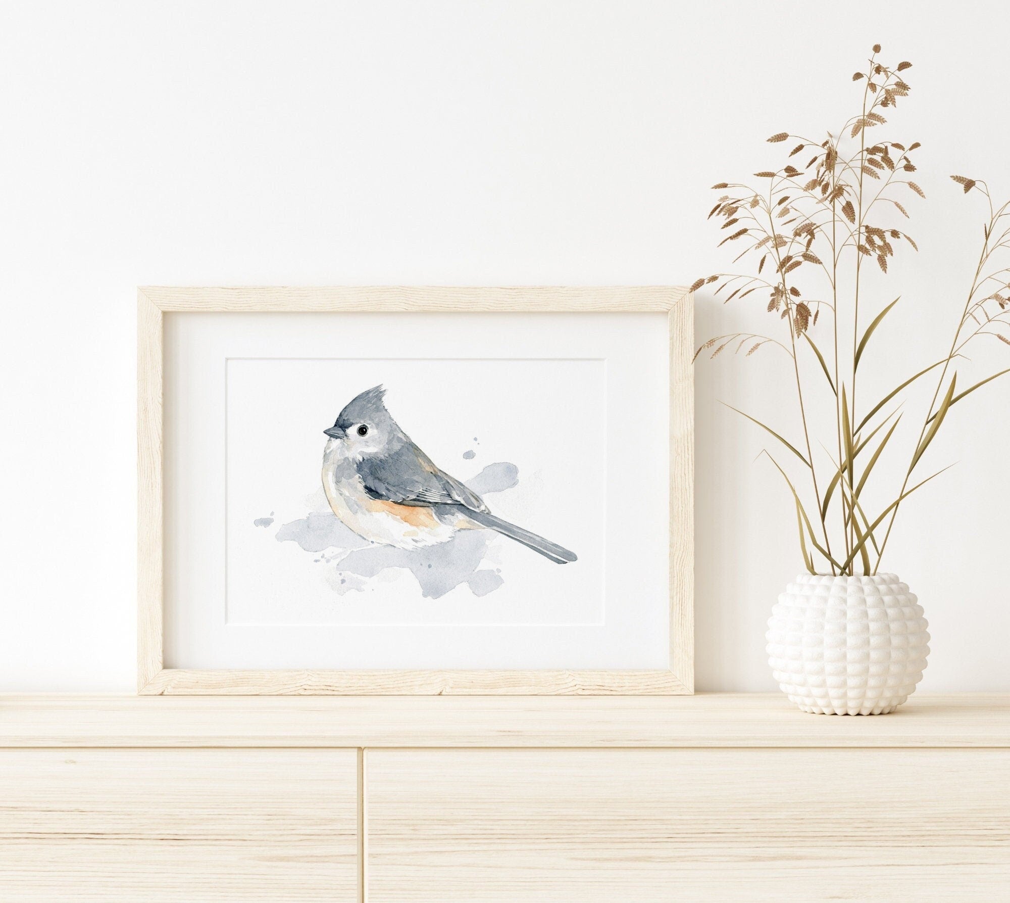 Tufted Titmouse Bird Print