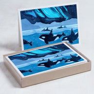 Orcas Northern Lights Card Set