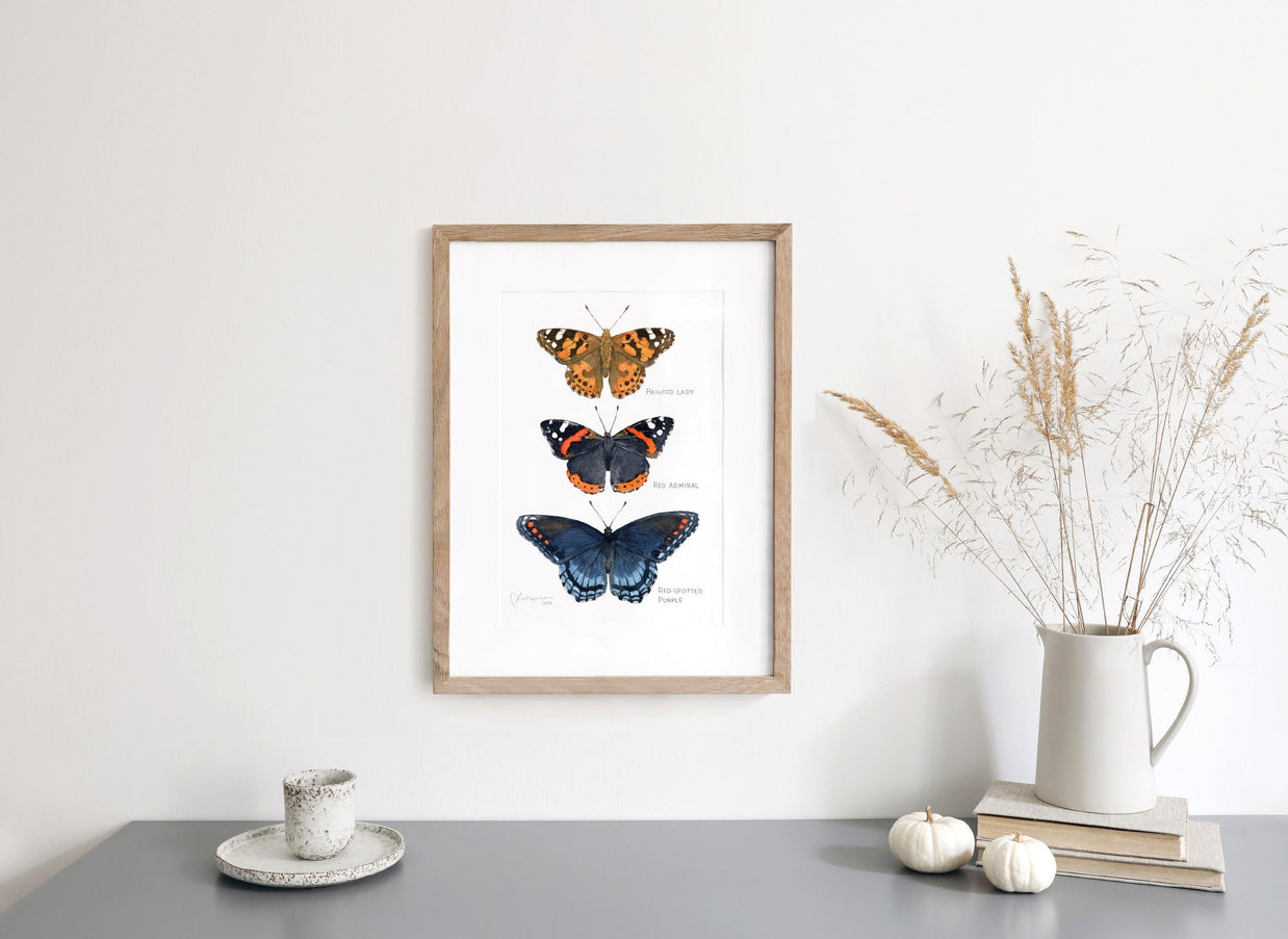 Butterfly Tier Watercolor Art Print