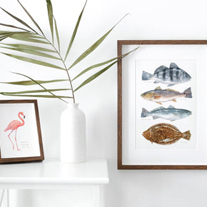 Inshore Saltwater Fish Teir Print