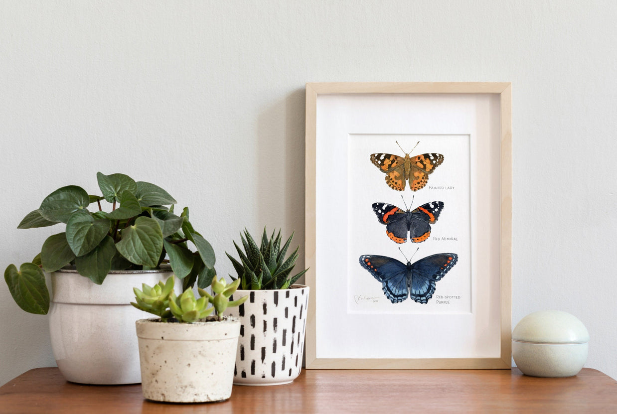 Butterfly Tier Watercolor Art Print