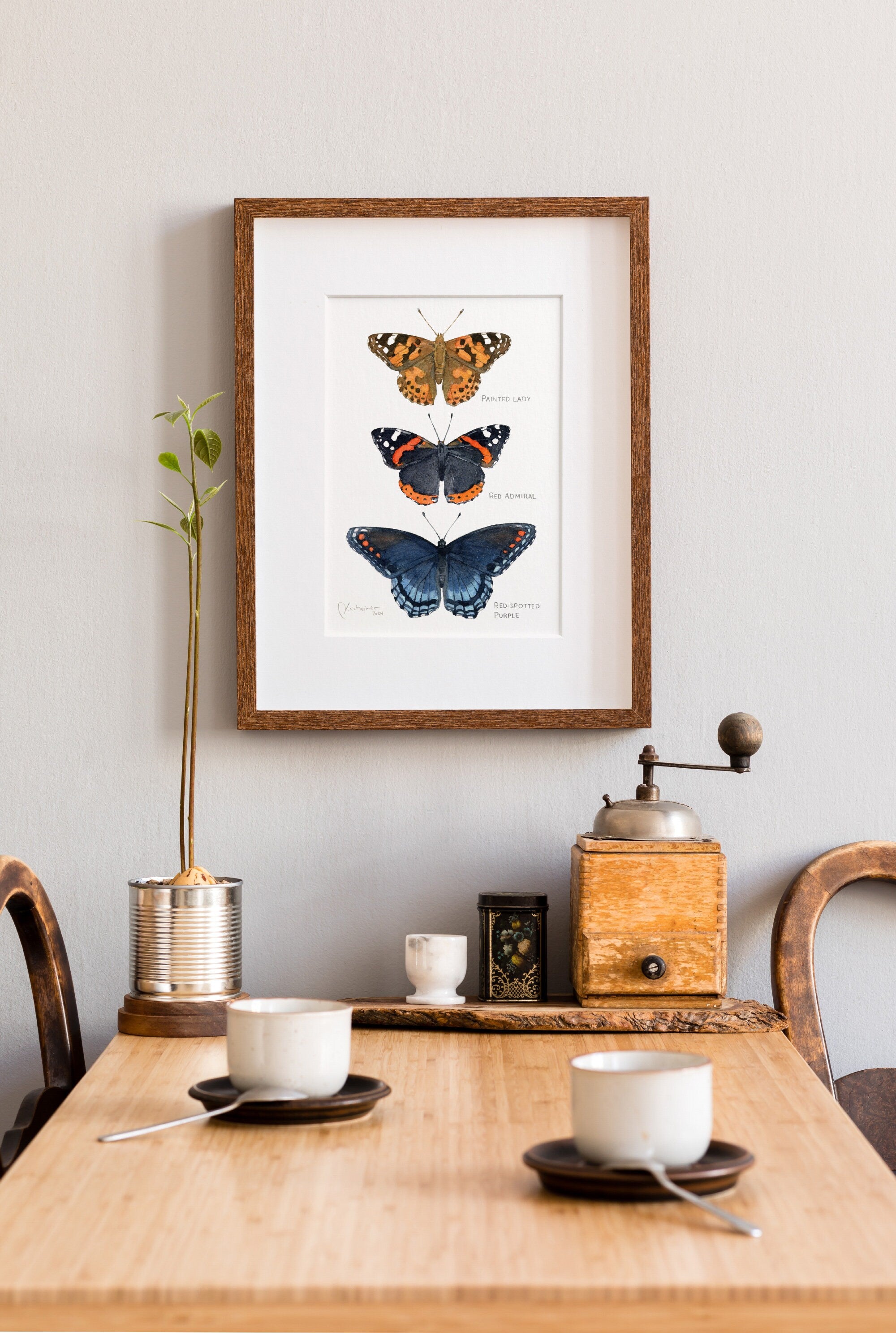Butterfly Tier Watercolor Art Print