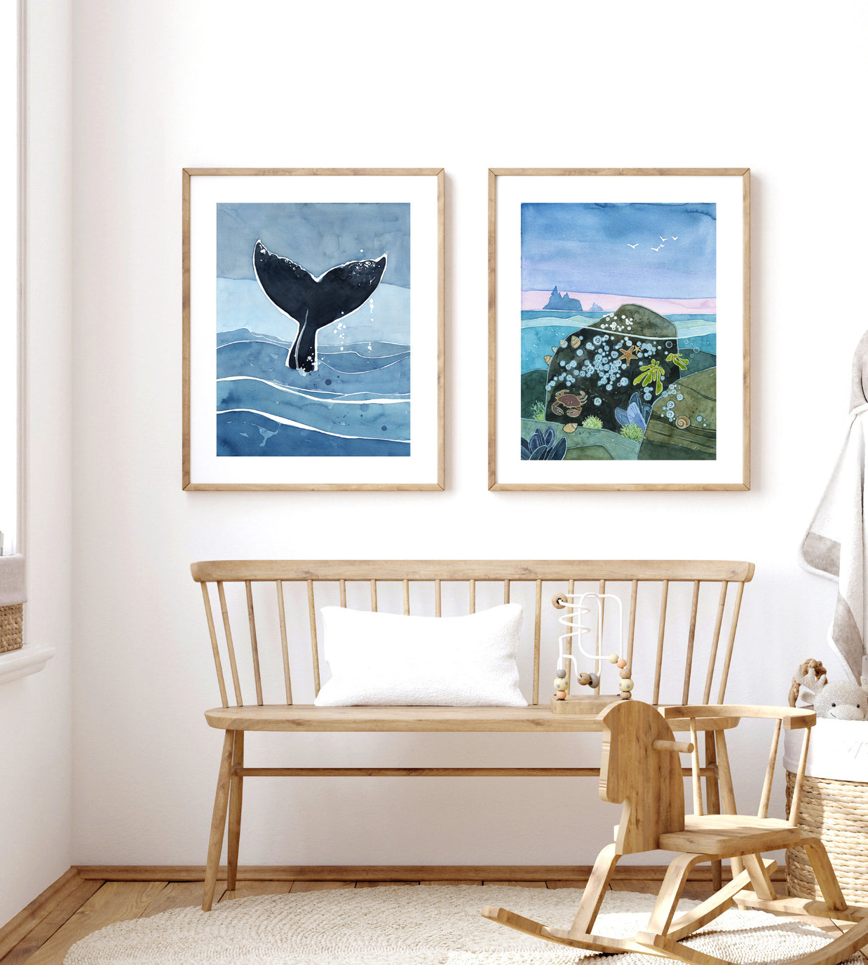 Whale Tail Ocean Print