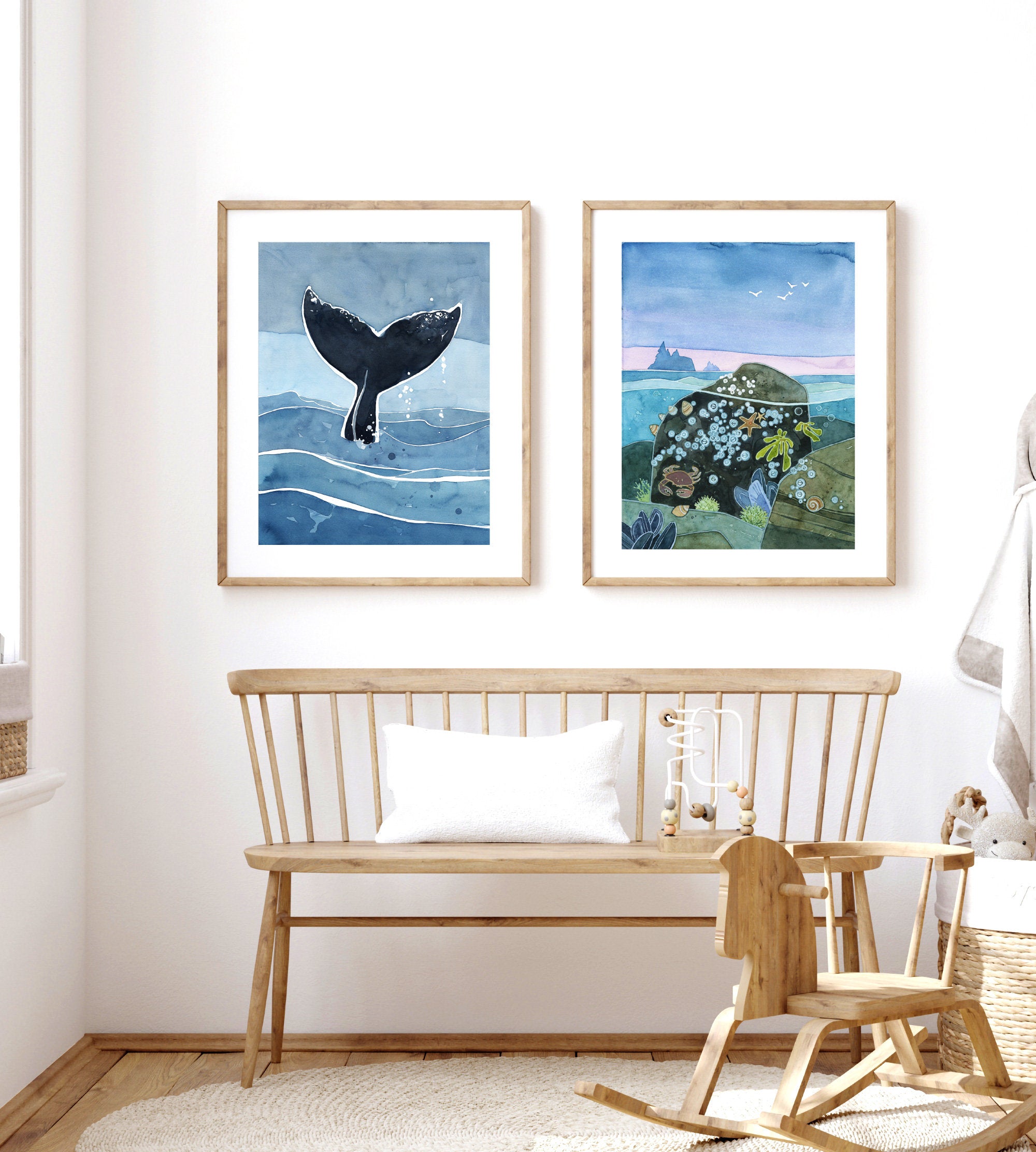 Whale Tail Ocean Print