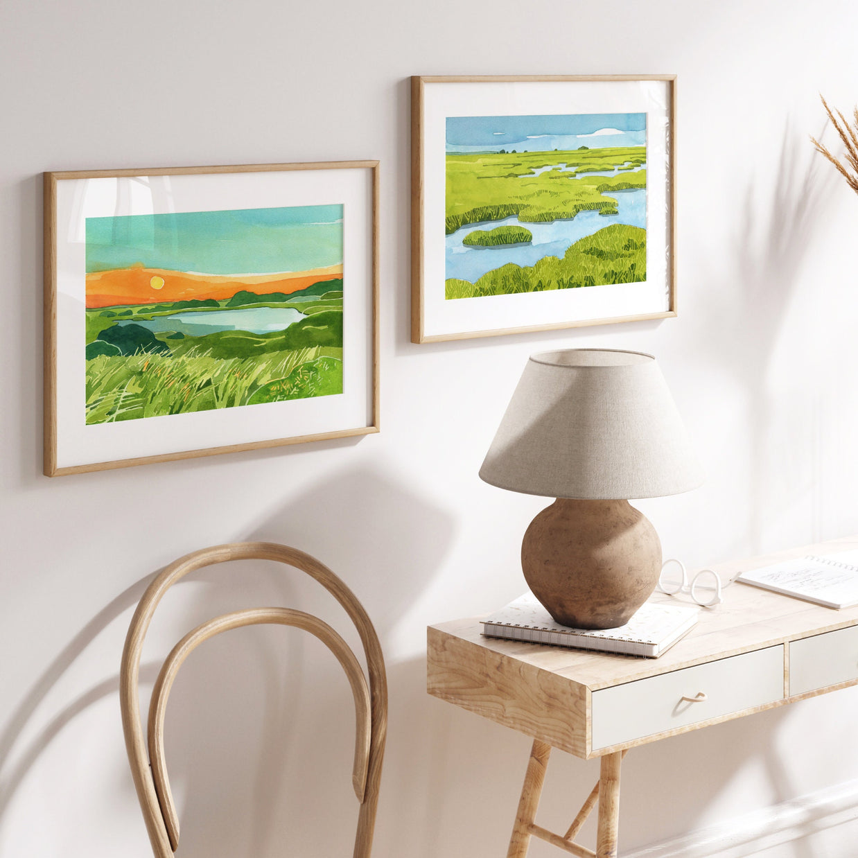 Saltmarsh Sunset Landscape Print
