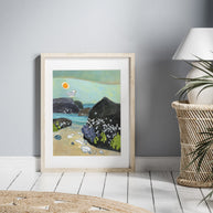 Jetty Beach Art Print Coastal Ocean Wall Art
