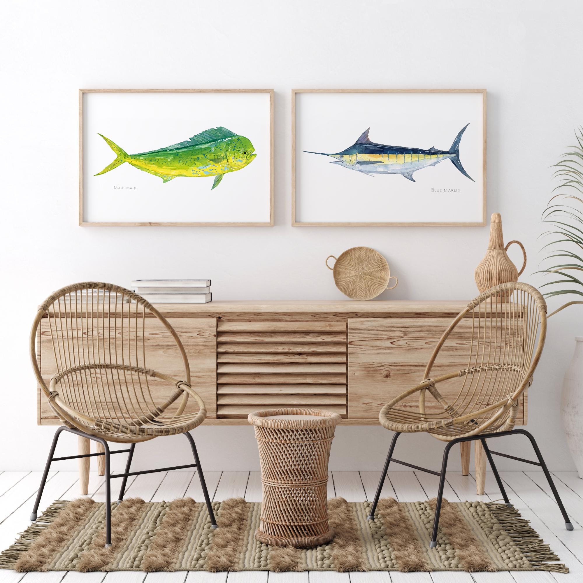 Blue Marlin Print