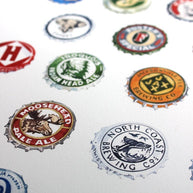 Bottlecaps Alphabet Print