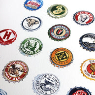 Bottlecaps Alphabet Print