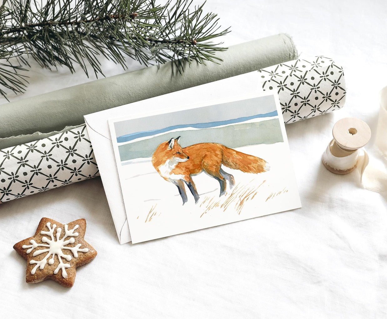 Red Fox Note Card