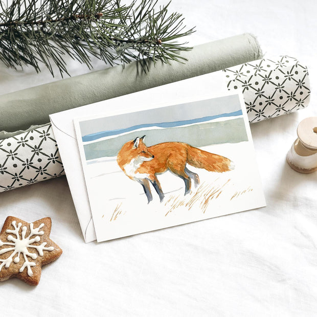 Red Fox Note Card