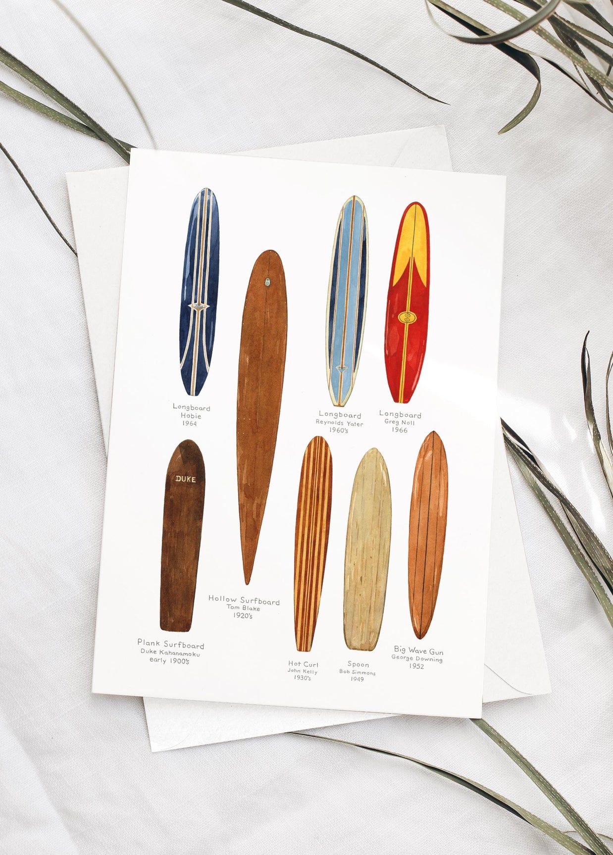Vintage Surfboards Card