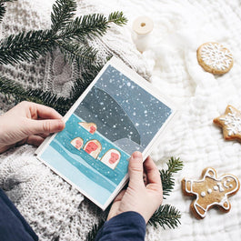 Snow Monkeys Holiday Card Set
