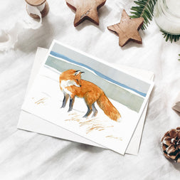 Red Fox Note Card