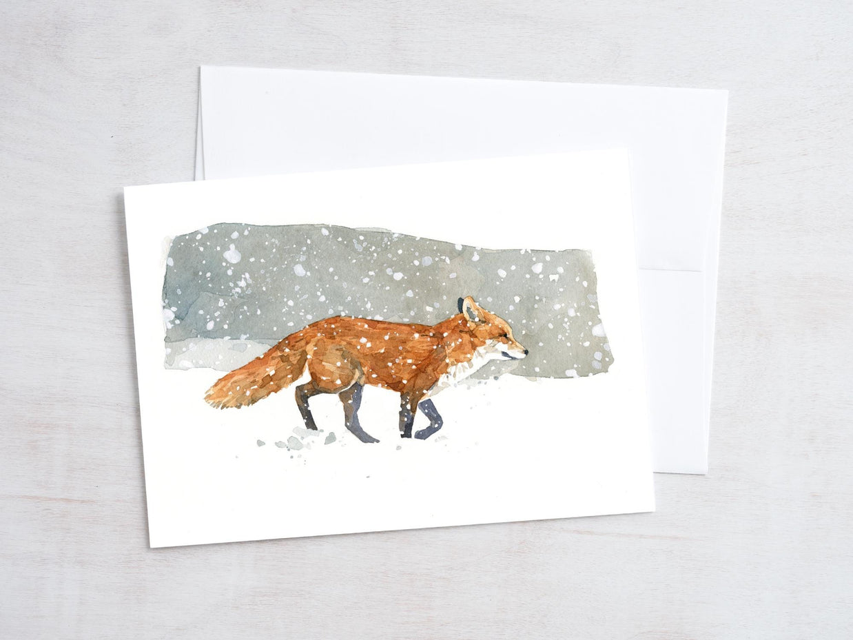 Fox in Snow Card Set