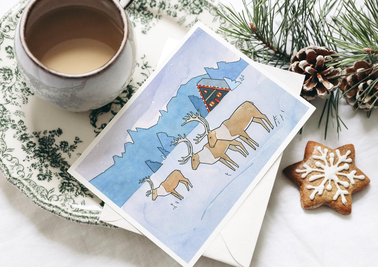 Winter Animal Card Set IV
