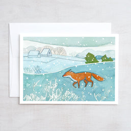 Red Fox Frosty Field Card Set