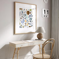 Beachcombing Shells Chart Print