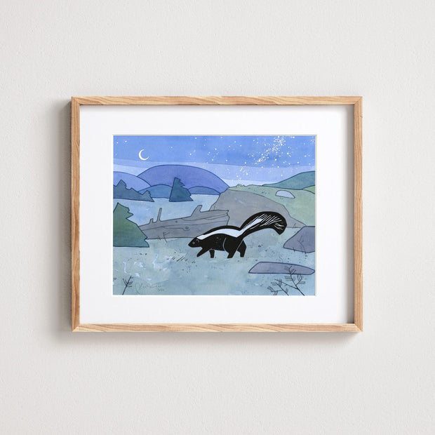 Skunk Art Print