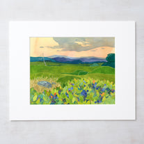 Wild Blueberries Landscape Print