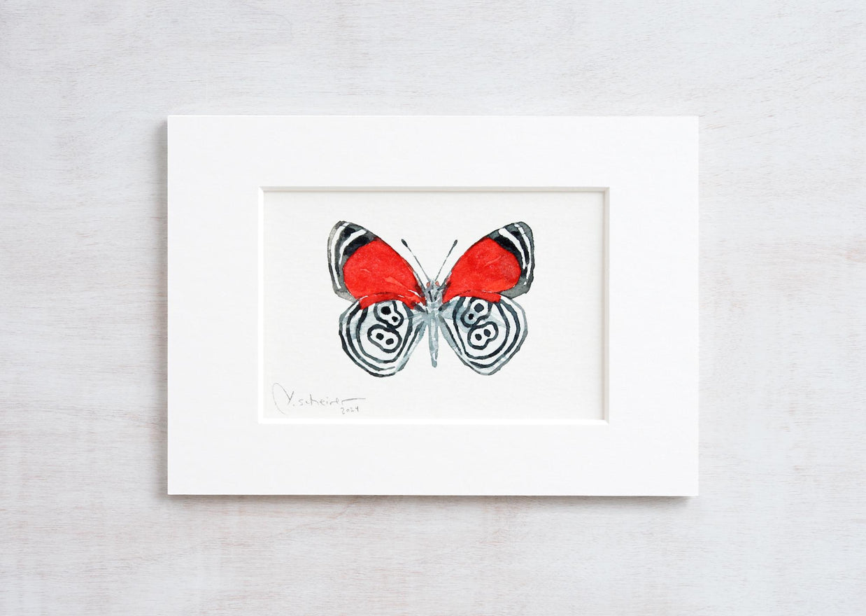 Original Eighty-eight Butterfly Watercolor Painting