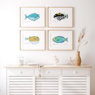 Tropical Reef Fish Print Choose Your Own Print Set