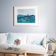 Lobster Fishing Boat Seascape Print