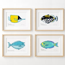 Tropical Reef Fish Print Choose Your Own Print Set
