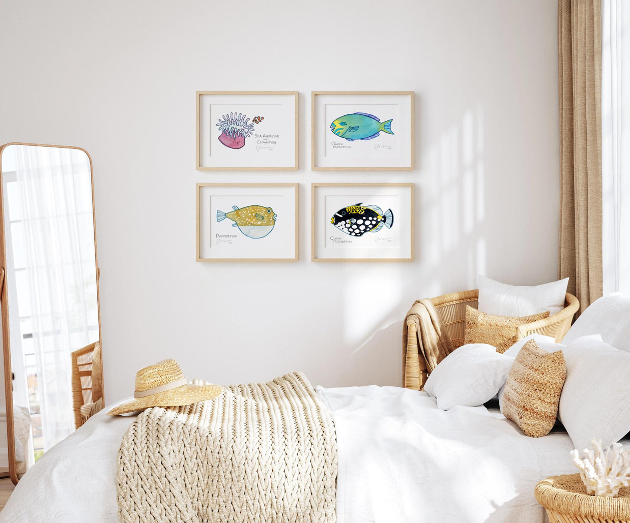 Tropical Reef Fish Print Choose Your Own Print Set