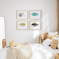 Tropical Reef Fish Print Choose Your Own Print Set