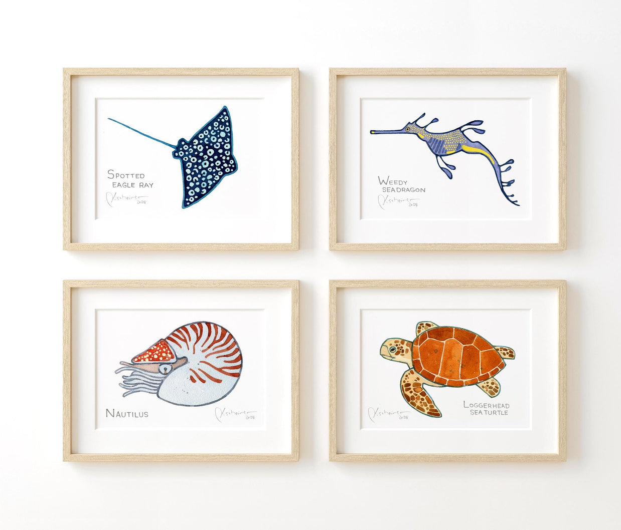 Sea Creature Choose Your Own Print Set