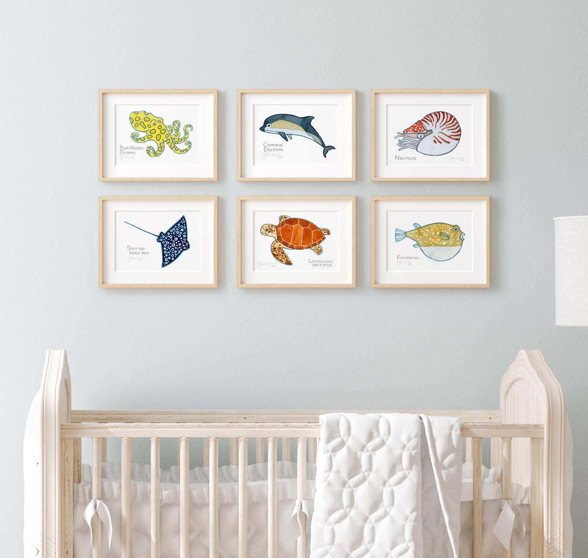 Sea Creature Choose Your Own Print Set