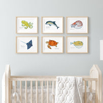 Sea Creature Choose Your Own Print Set