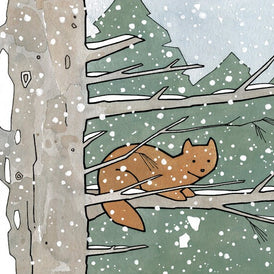 Pine Marten Winter Card Set