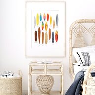 Vintage Surfboard History Chart