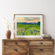Wild Blueberries Landscape Print
